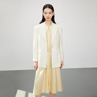LILY 气质通勤简洁一粒扣修身西装外套