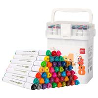 得力 马克笔12色