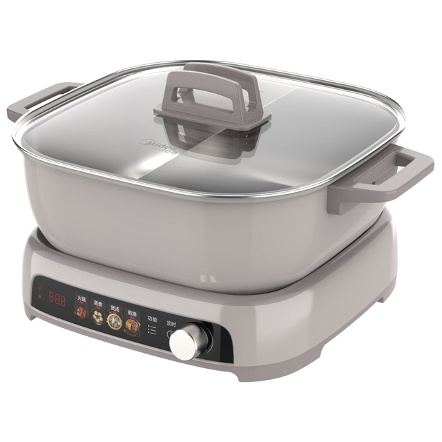 Midea 美的 电火锅IH速沸系列 火锅锅多功能锅 电煮锅火锅锅分体式6.5L蒸煎涮炖 HGE22BF08 6.5L