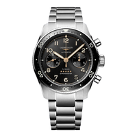 浪琴（LONGINES）瑞士手表 先行者系列飞返计时 机械钢带男表 L38214536