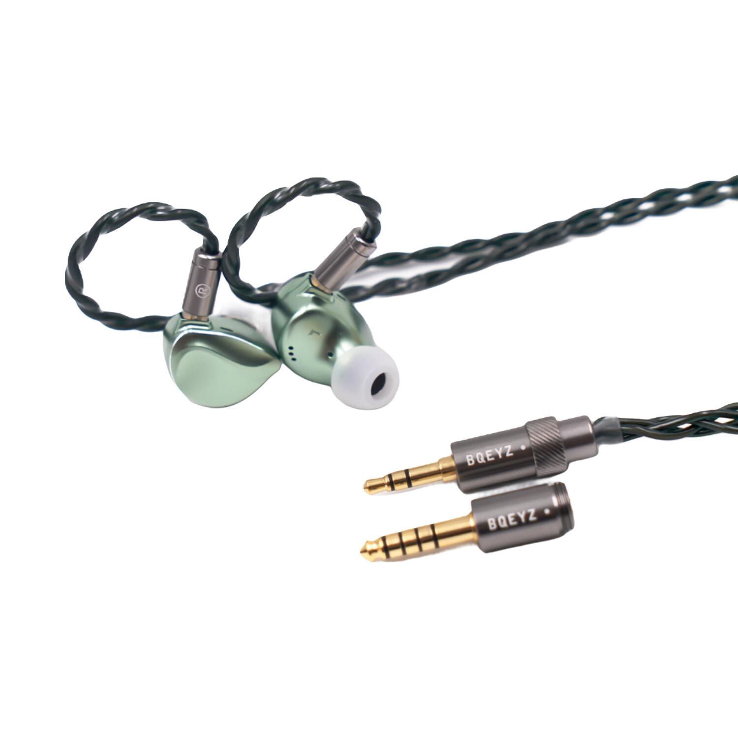 BQEYZ Winter2 动圈骨传导 松烟绿 3.5mm+4.4mm 入耳式耳机