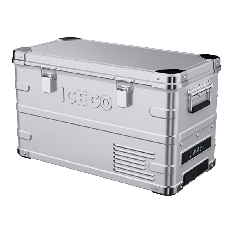 ICECO露营车载冰箱35L铝镁合金低噪音≤32dB车家两用12v220v太空款J35