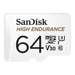 闪迪 HIGH ENDURANCE系列 Micro-SD存储卡 64GB（UHS-I、V30、U3）