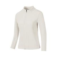 PLUS会员：必迈 2024秋季男女运动魔方蓄能夹克保暖防风户外训练跑步外套 奶油米 女 L