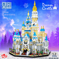 哲高微颗粒积木城市名建筑成年高难度拼装玩具摆件 城堡 5199块