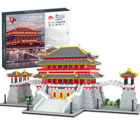 哲高微颗粒积木城市名建筑成年高难度拼装玩具摆件 大唐芙蓉园 5721块