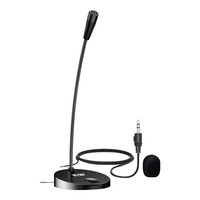 SOAIY 索爱 L28电脑麦克风外置话筒有线电竞网课台式笔记本游戏语音录桌面视频会议主播直播外置声卡3.5