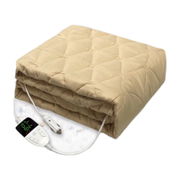 TAKIBI塔吉比户外露营电热毯12V低压直流加热毯车载suv暖伴毯野营取暖 浅卡其色 单人电热毯