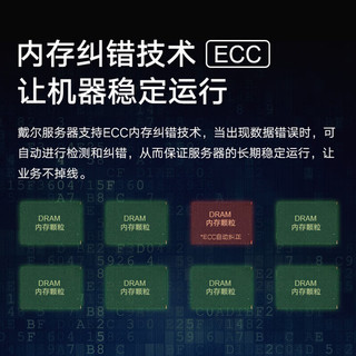  DELL/戴尔 三年质保 小型塔式服务器 32G内存 3*4TB企业级硬盘  千兆网络接口 3盘位 E-2456 4个 6核 32GB 4TB