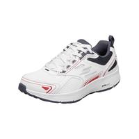斯凯奇（SKECHERS）减震跑鞋男时尚透气运动鞋220081 白色/海军蓝/红色/WNVR 41