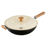 COOKER KING 炊大皇 CG34XC 炫彩 炒锅(34cm、不粘、无涂层、铸铁)