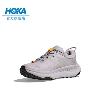 HOKA ONE ONE女款秋季户外畅行防水徒步鞋TRANSPORT GTX舒适防滑登山 烟灰色/烟灰色 38