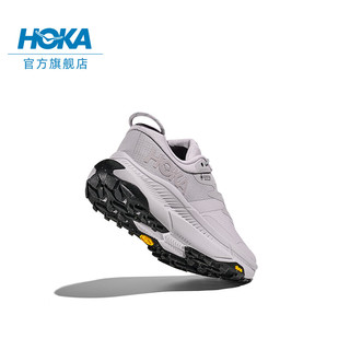 HOKA ONE ONE女款秋季户外畅行防水徒步鞋TRANSPORT GTX舒适防滑登山 烟灰色/烟灰色 38
