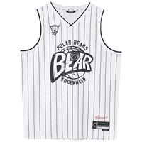 杰克·琼斯男装夏季男士舒适宽松休闲潮流条纹篮球T恤背心222201203 A06白色 L