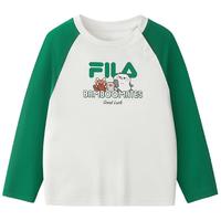 FILA X BAMBOOMATES联名系列童装婴儿长袖2025年秋季男女上衣