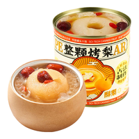 科技整颗烤梨400g润燥解腻 水果罐头即食休闲零食水果捞糖水饮料 整颗烤梨400g*1罐