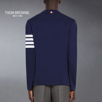 THOM BROWNE[TB]汤姆布朗[12期免息]男女同款四条纹棉质长袖T恤 海军蓝色 S
