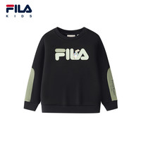 FILA X 彼得兔联名儿童童装卫衣2025年冬季男童小童加绒上衣 传奇蓝-FNV