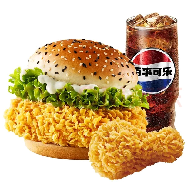 今日必买：华莱士 W 香辣鸡腿堡+翅根+中可乐