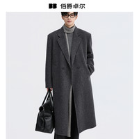 伯爵卓尔 Earl Joel{定织羊毛羊绒}BJZE高级感双面呢大衣男25冬季超长款垫肩宽松外套