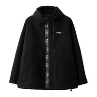 森马（Semir）夹克男2024秋季抗静电毛绒外套保暖摇粒绒上衣情侣款109724108203