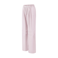 zauo休闲裤女夏季降落伞防晒裤女百搭薄款速干直筒裤宽松透气工装裤 粉色 M