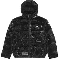 Aape 男装秋冬装亮面字母连帽宽松版面包羽绒服外套7552XXJ