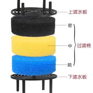森森鱼缸过滤器前置过滤桶无动力水族箱草缸外置过滤透明过滤桶养鱼用