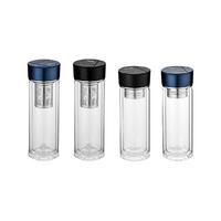 THERMOS/膳魔师 茶水分离 男士玻璃杯 茶滤