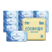 洁柔 EDI纯水 湿巾 80抽*6包 200*150mm 无酒精 婴儿适用