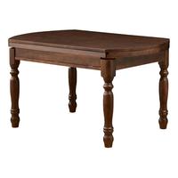 全友家居 实木餐桌客厅美式复古可折叠伸缩功能家用吃饭桌子4-6人