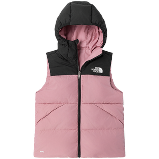 北面童装North Down儿童防泼两面穿鹅绒马甲冬TheNorthFace|89XR 4YI/落樱紫
