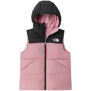 北面童装North Down儿童防泼两面穿鹅绒马甲冬TheNorthFace|89XR 4YI/落樱紫