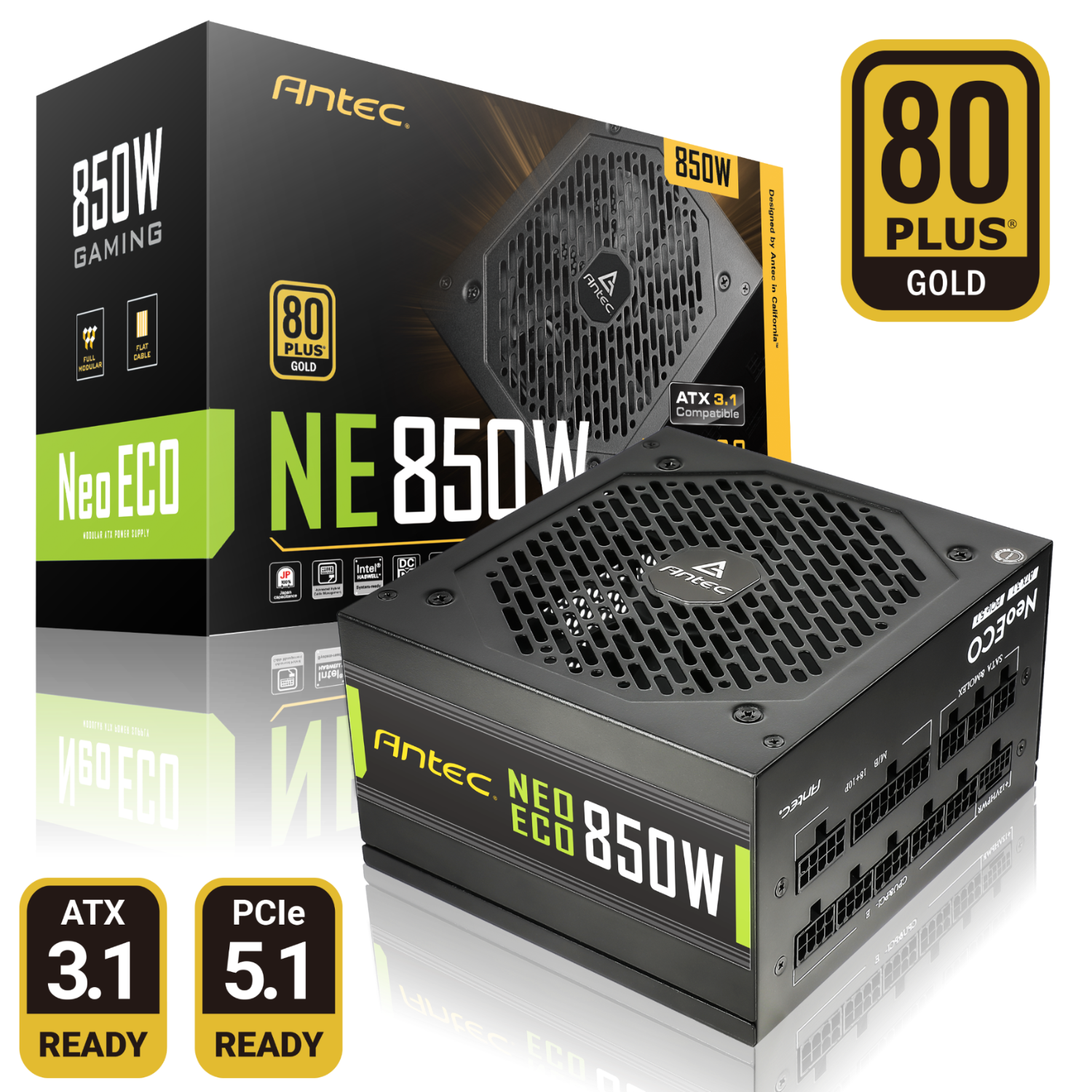  Antec/安钛克 ATX3.1金牌全模组 电脑主机电源  850W