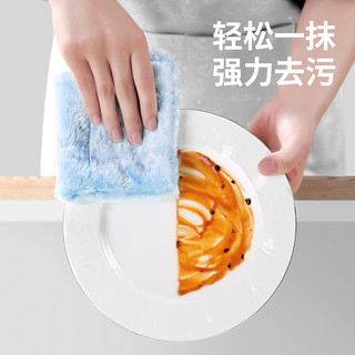 云蕾加厚神奇抹布厨房清洁洗碗布木纤维去油吸水去污百洁布