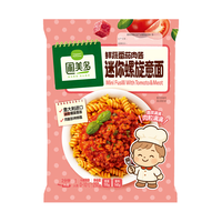 圃美多鲜蔬番茄肉酱迷你螺旋意面 250g方便面速食面条 儿童早餐面点