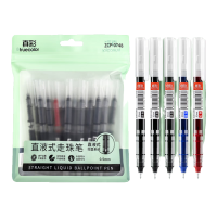 真彩 直液式走珠中性笔 0.5mm 24支黑+1支红+1支蓝