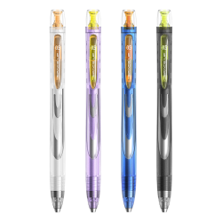 点石文具 制笔银河时空舱中性笔0.5mm旋转黑笔速干顺滑双珠静音签字笔办公考试用笔刷题笔练字碳素笔DS-0194