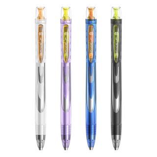 点石文具 制笔银河时空舱中性笔0.5mm旋转黑笔速干顺滑双珠静音签字笔办公考试用笔刷题笔练字碳素笔DS-0194