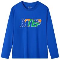 特步童装男童长袖T恤2025秋冬儿童纯棉上衣中大童打底衫秋装