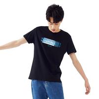 【男女同款】四季可搭打底衫男时尚休闲字母印花圆领短袖男士t恤