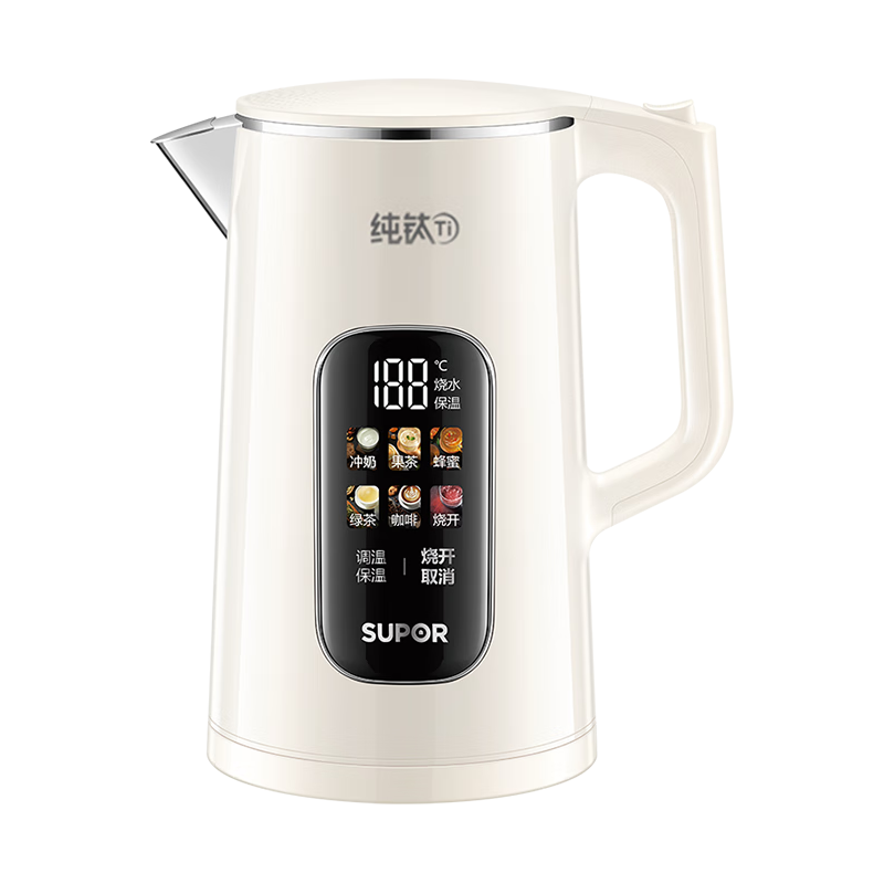  SUPOR/苏泊尔 纯钛0涂层 电热水壶  1.7L