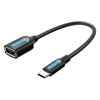 VENTION 威迅 OTG数据线 Type-C转USB2.0转接头 安卓手机苹果电脑USB-C转换器 华为P40连接U盘CCSBB 0.15米