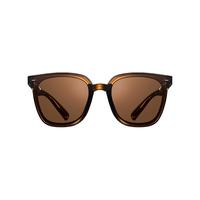 米家 MIJIA小米可折叠偏光太阳镜男女开车墨镜 防紫外线超轻方框眼镜 琥珀棕