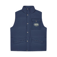 Champion冠军量感羽绒马甲男2025秋季潮背心女立领潮 海军蓝 L