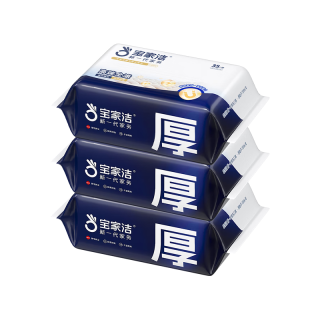 BOOMJOY 静电除尘纸一次性拖布吸尘纸白色3包（105片）