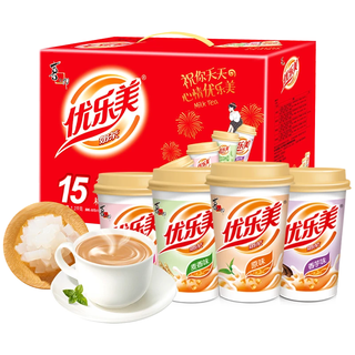 优乐美 椰果奶茶 80g*15杯 多口味 冲调饮品