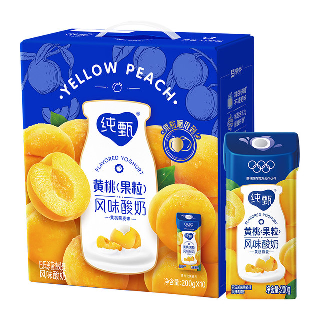 纯甄 谷粒酪乳 黄桃燕麦 风味酸奶