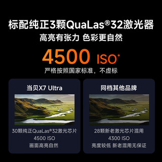  Dangbei/当贝 杜比视界 4K超高清三色激光投影仪  X7 Ultra【重磅 光学进阶】