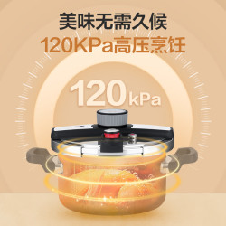 1号会员店 高压锅  304不锈钢 双耳防爆 压力锅 多功能大容量 燃气 电磁炉通用